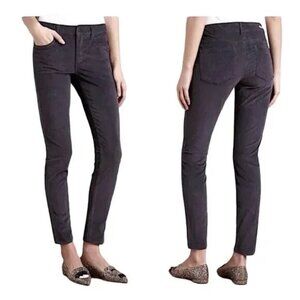 Anthropologie | Pilcro Stet Gray Slim Ankle Zip Corduroy Pants